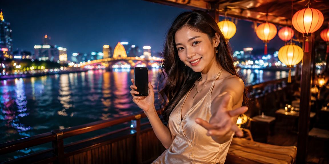 Người dùng Đà Nẵng chơi casino trên điện thoại dưới đèn lồng